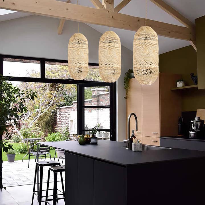 ELE Light & Decor - Wholesale Chandelier/Hanging Light - Handmade Large Rattan Pendant Light