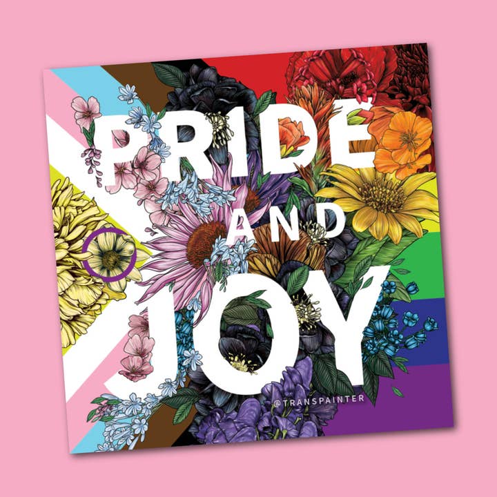 Pride & Joy Sticker | LGBTQ Pride | Queer Gifts for wholesale by Transpainter