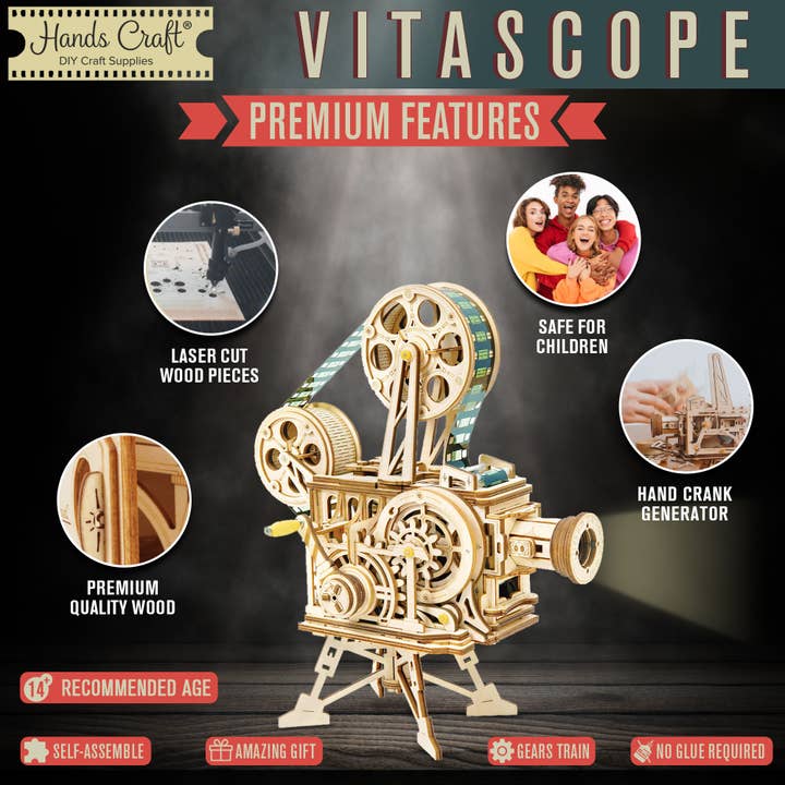 Hands Craft - Wholesale DIY Craft Kit - DIY Wooden Puzzle: Vitascope