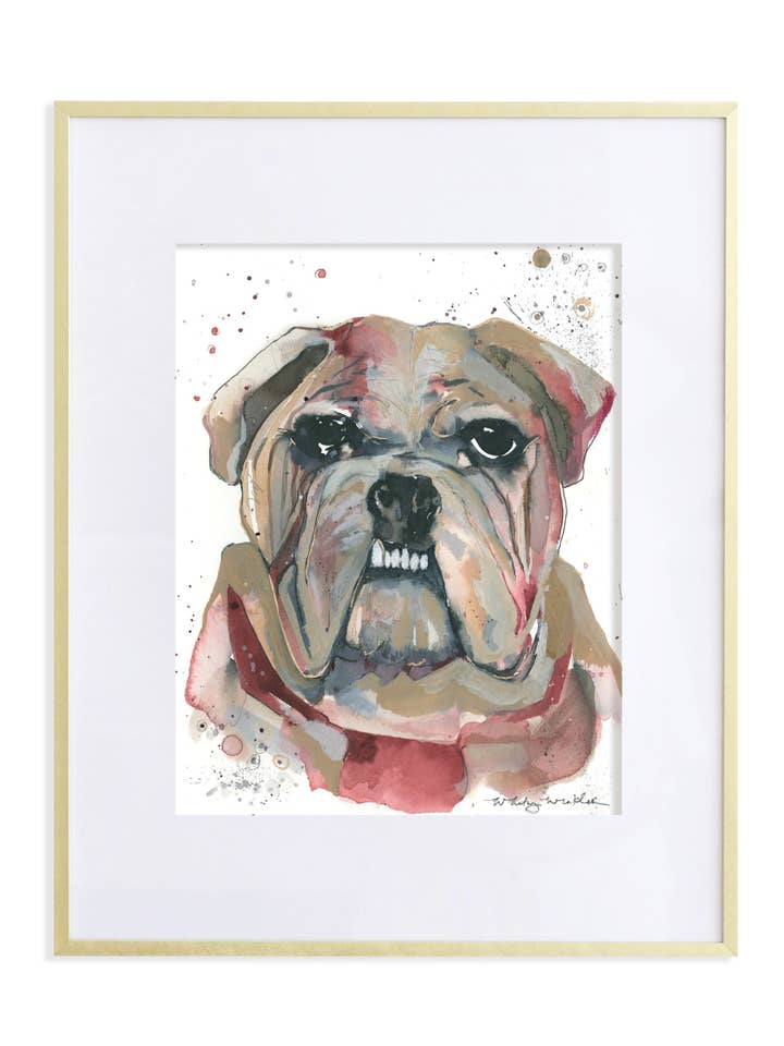 Bulldog Print for wholesale by Whitney Winkler
