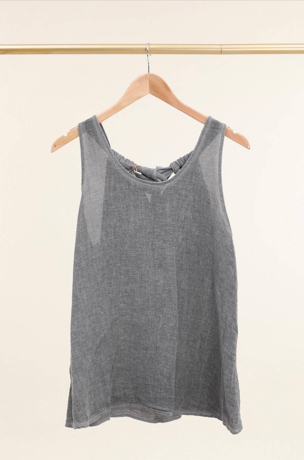 LÉA & LUC - Vente Débardeur – femme - Débardeur en 50% coton et 50% Lin REF. 91684