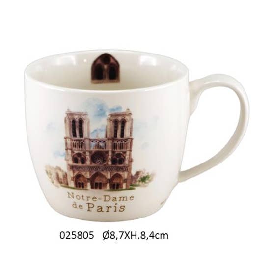 Faye - Wholesale Decorative Plate/Dish/Bowl - Lunch 'Notre Dame' Ø9.7 X H.8.4 / 380 ml0