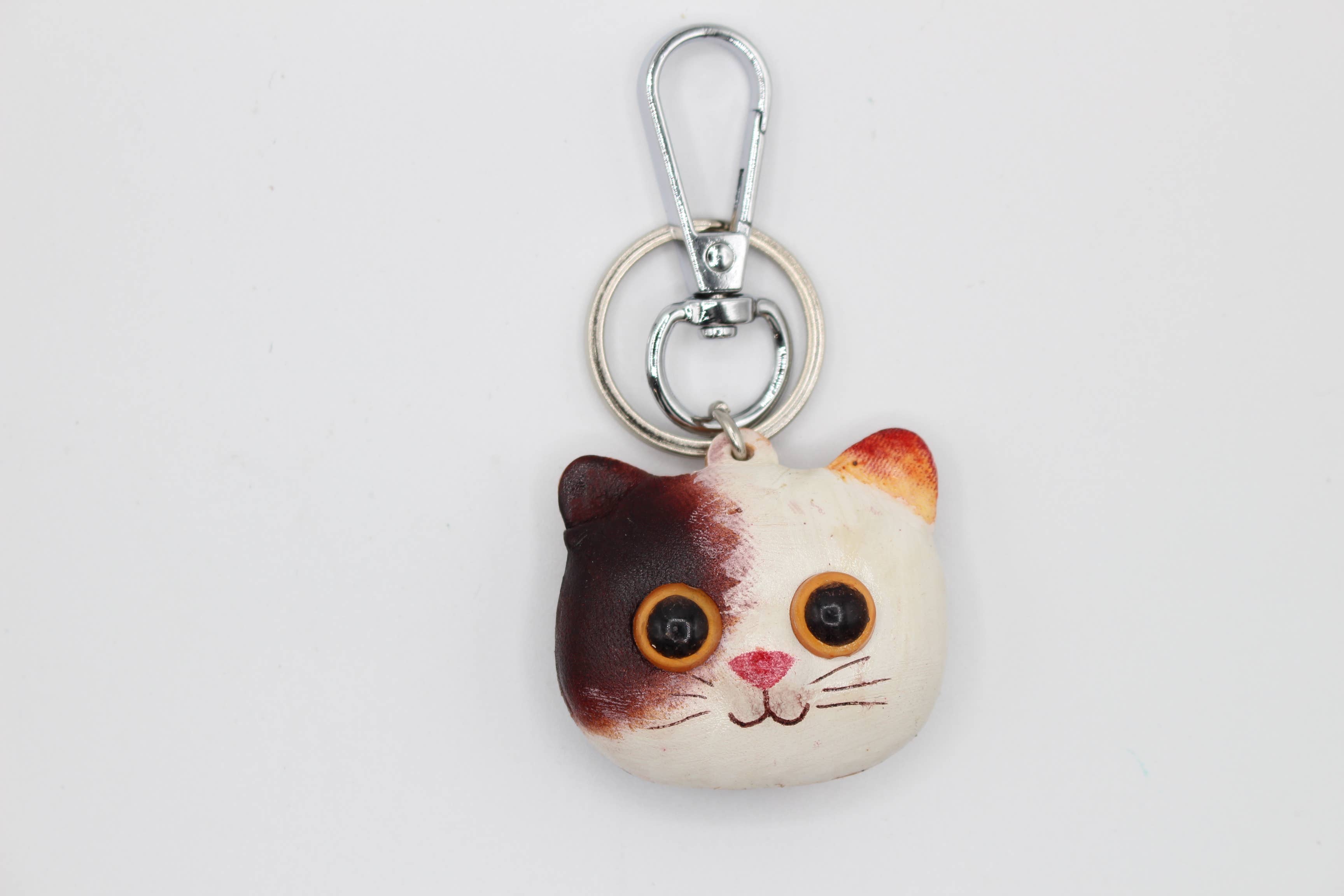 Sunflower Handmade leather inc - Wholesale Keychain - Women's - Assortment Leather Kitty Cat Key Chains13