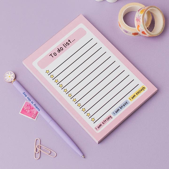 Pink To Do List Notepad for wholesale by The Happy Company
