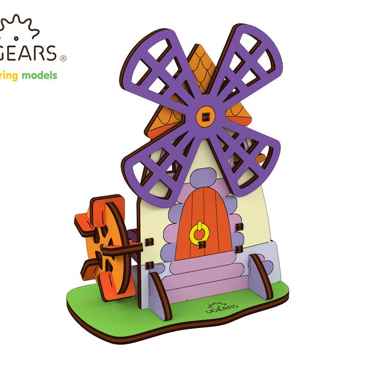 Mill DIY Kids Mechanical Model for Coloring and Assembling for wholesale by Ukrainian bridge