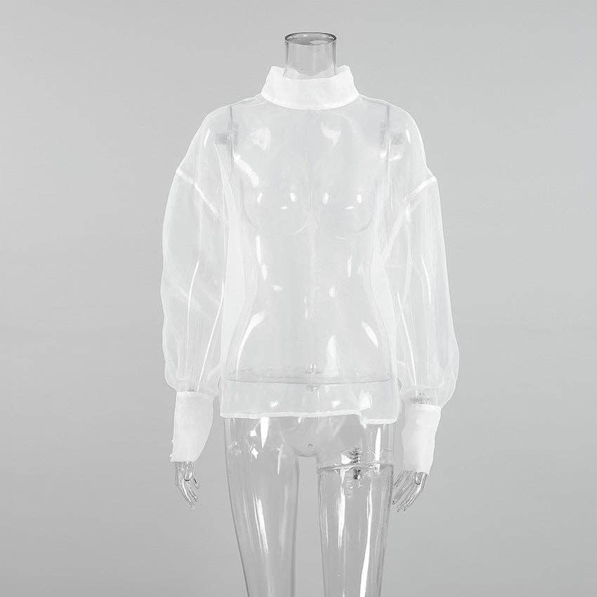 Marayn - Wholesale Blouse - Women's - Sheer Temptation Luxe Mesh Top Spring 20251