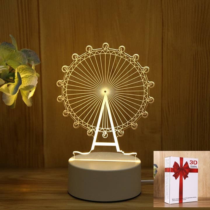 Modelação Criativa Luz Noturna 3D Luminosa por atacado de Mirazshoes WholeSale