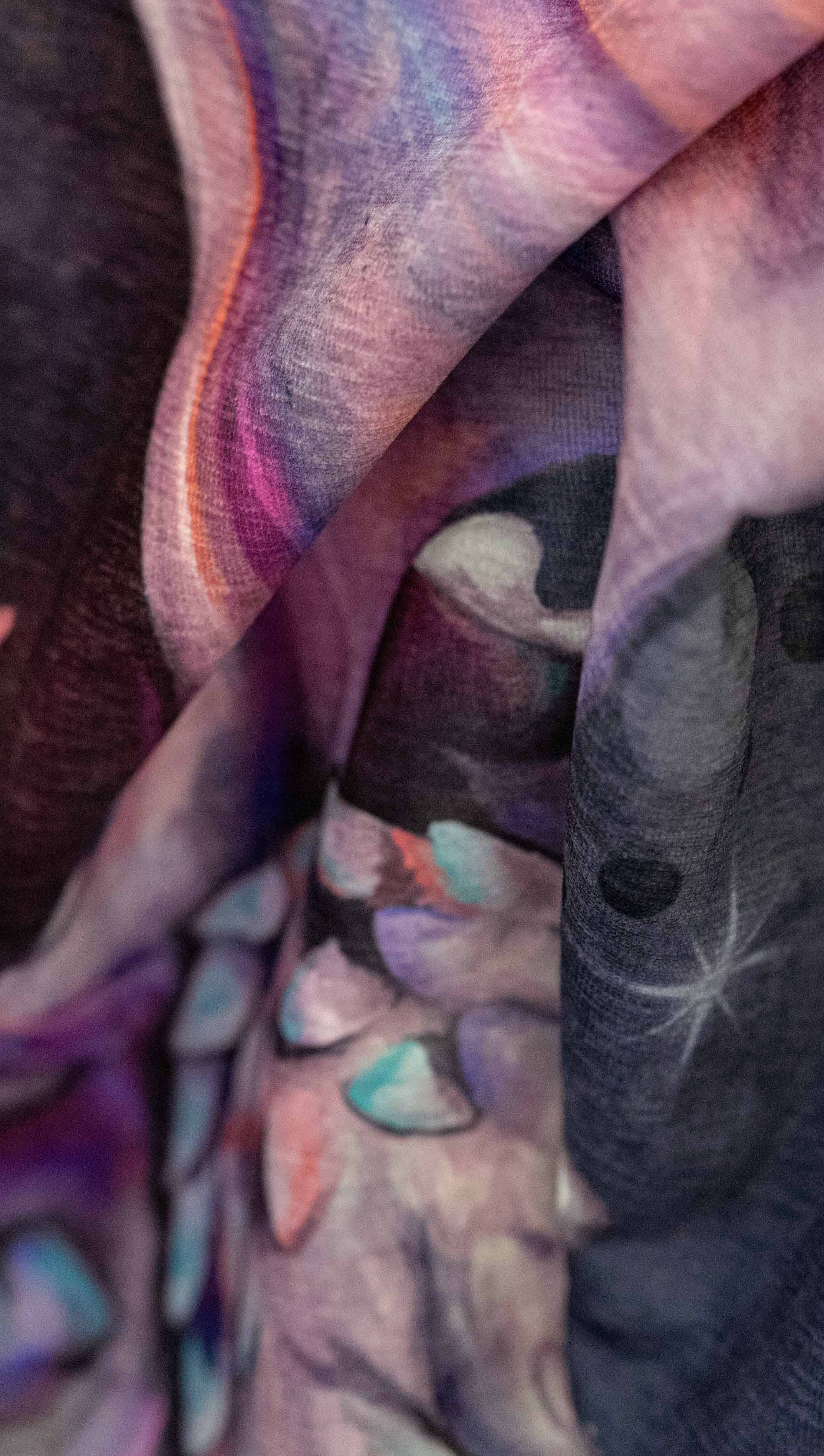 Eagle Rock Werkshop® - Wholesale Tapestry/Textile - Sleepy Book Dragon - Chenille Tapestry with Tassels 2