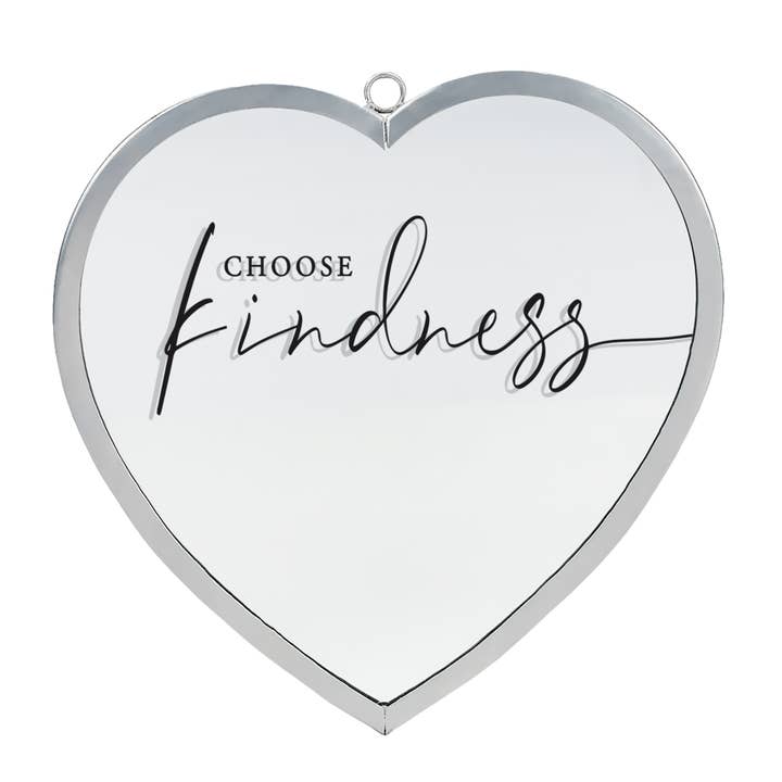 Heart Mirror Choose Kindness Med Silver for wholesale by Dicksons