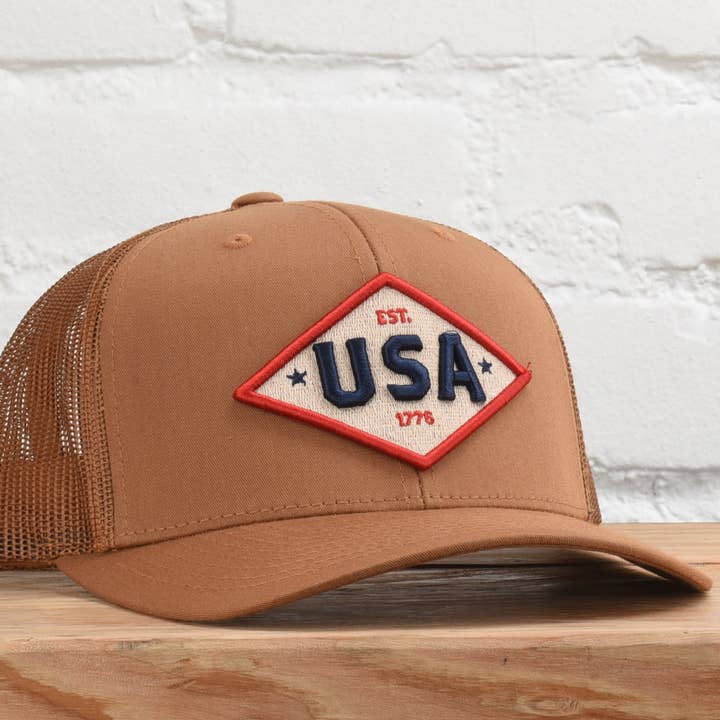 USA Gold Patriot Snapback Hat for wholesale by Classic State