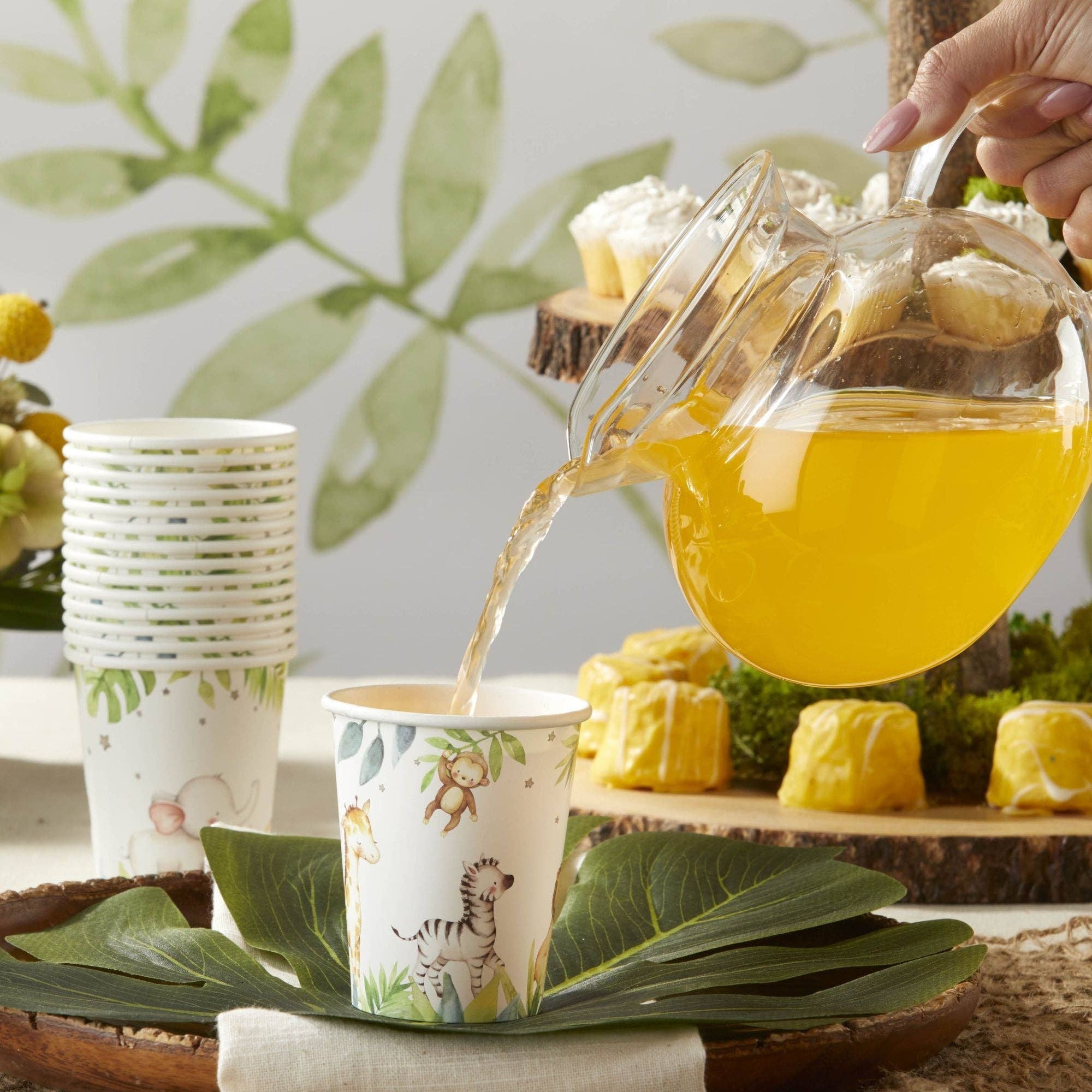 Kate Aspen - Wholesale Disposable Cup - Safari Baby 7 oz. Paper Cups (Set of 16)1