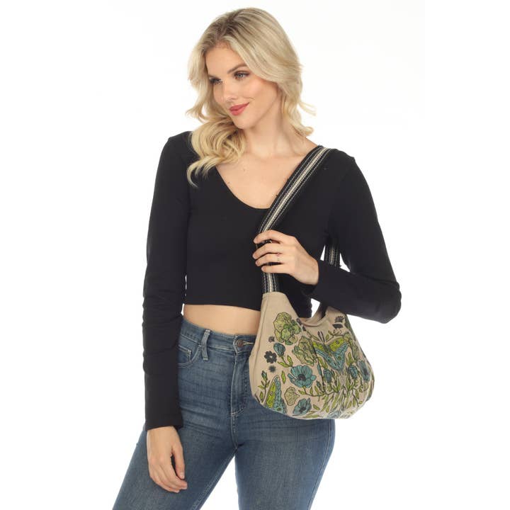 Lakhays Collection Inc. - Vente Sac porté épaule – femme - Sac Luna Moth Print2