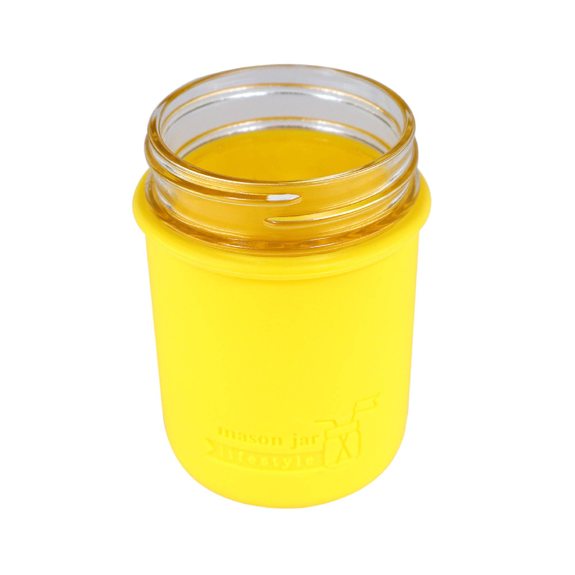 Mason Jar Lifestyle - Vente Housses de boisson - Manchon en silicone pour bocaux Mason d'une demi-pinte à bouche régulière de 8 oz27
