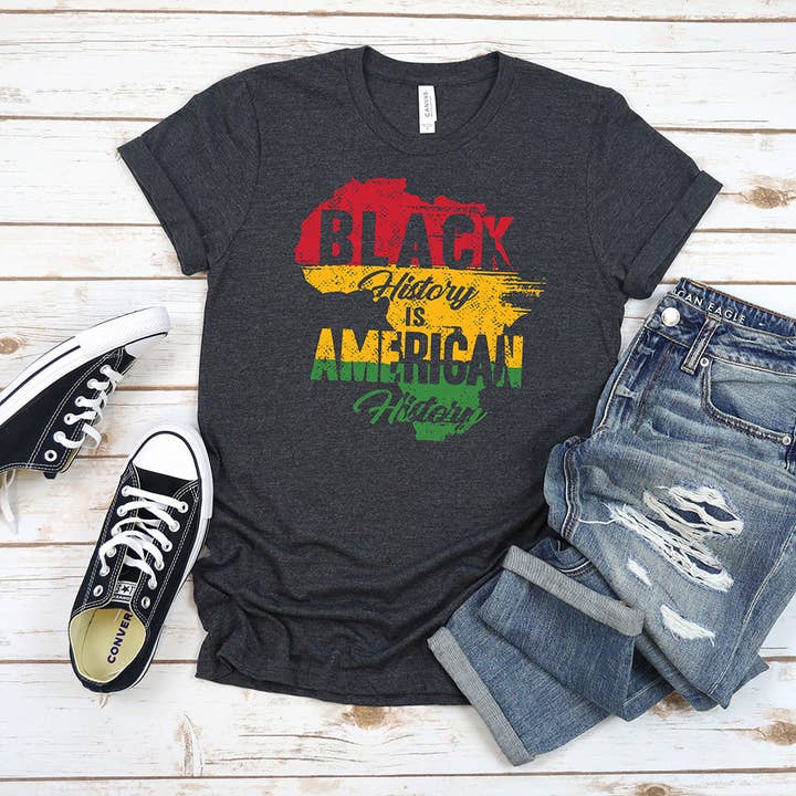 Schwarzes Geschichts-T-Shirt, American History T-Shirt für den Großhandel von Artopia