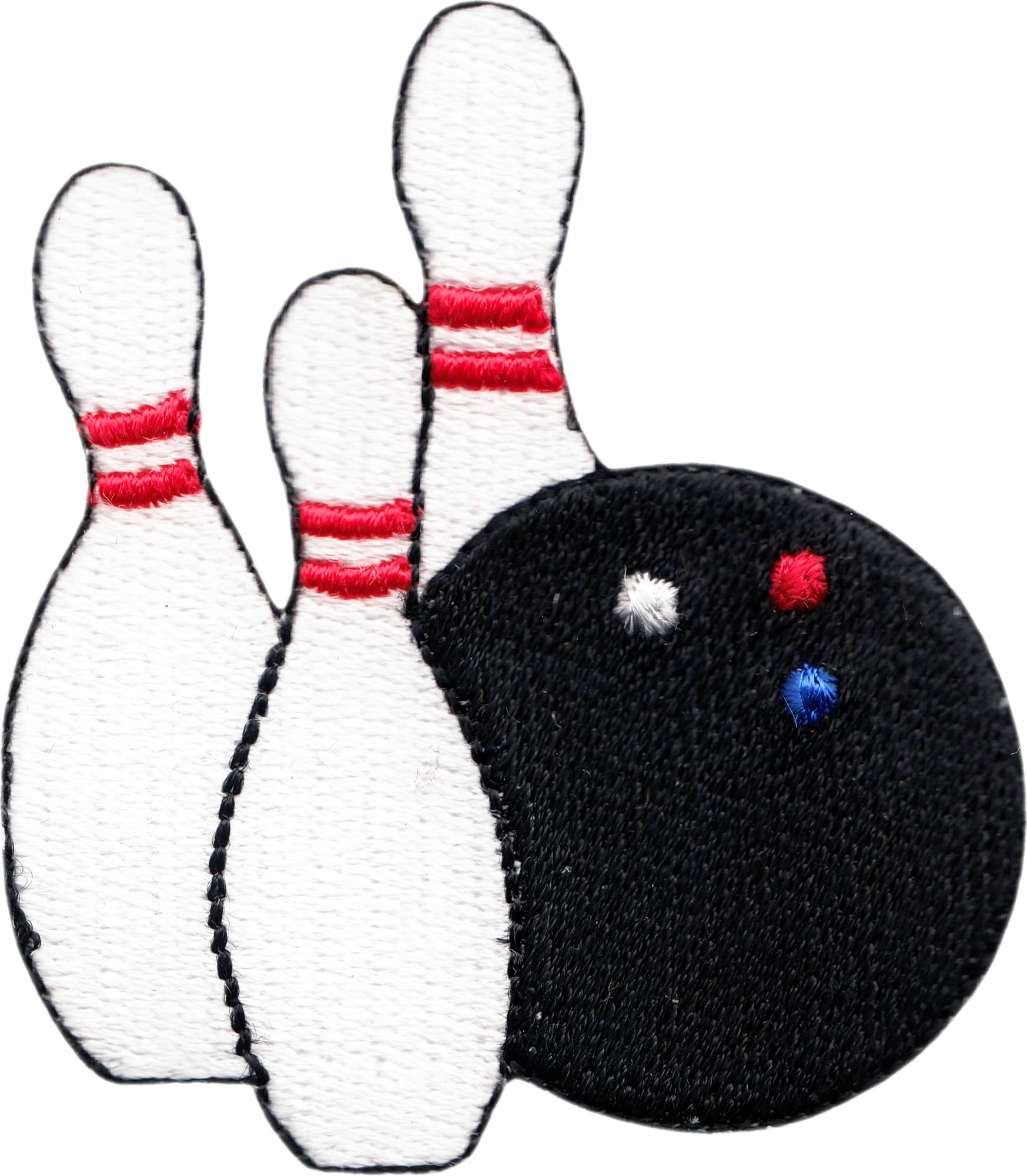 Square Deal Recordings & Supplies - Wholesale Patch - Patch - Bowling - Ball With Three Pins
