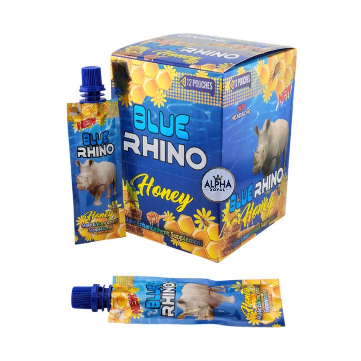 Blue Rhino Honey, Strong Formula, 22g x 12 Pouches for wholesale by Alpha