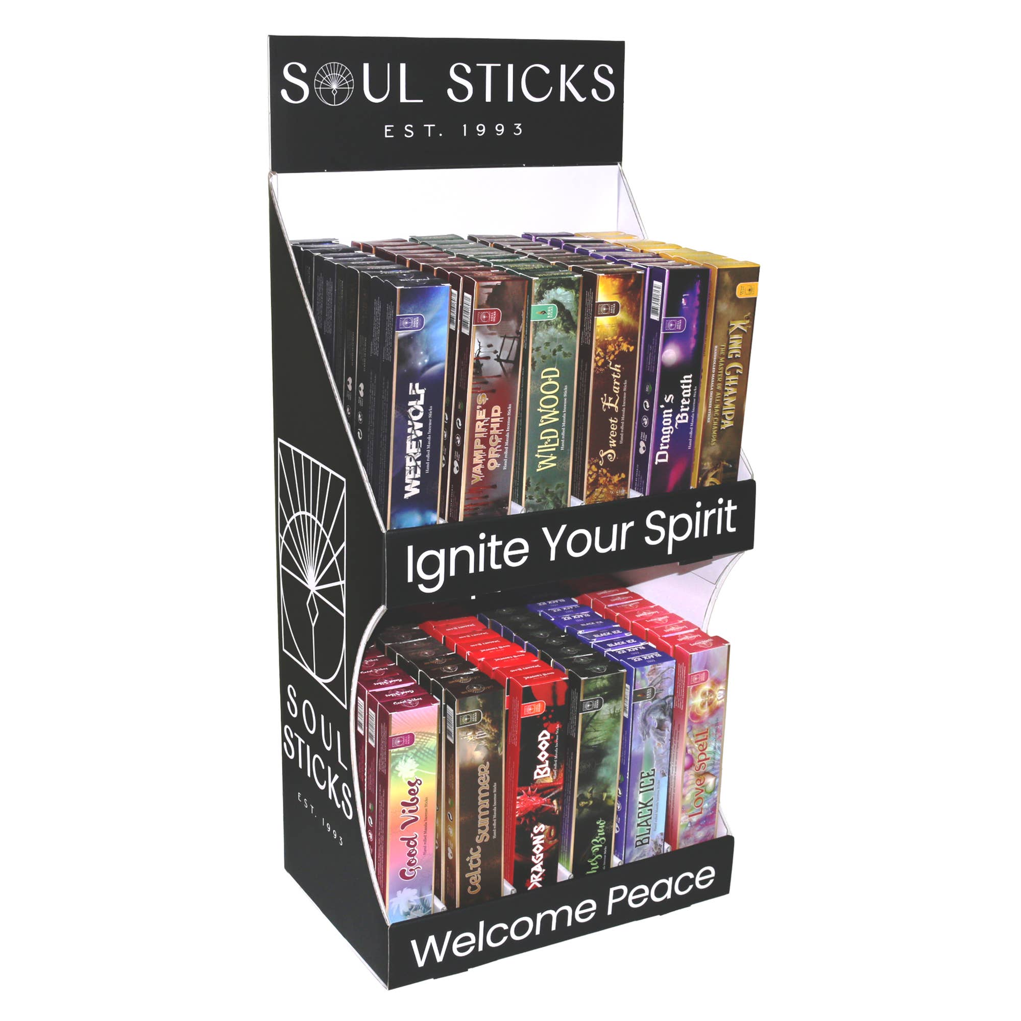 Designs by Deekay Inc. - Wholesale Retailer Display - Home & Living - Soul Sticks Masala Incense Countertop Display Unit (CDUs)1