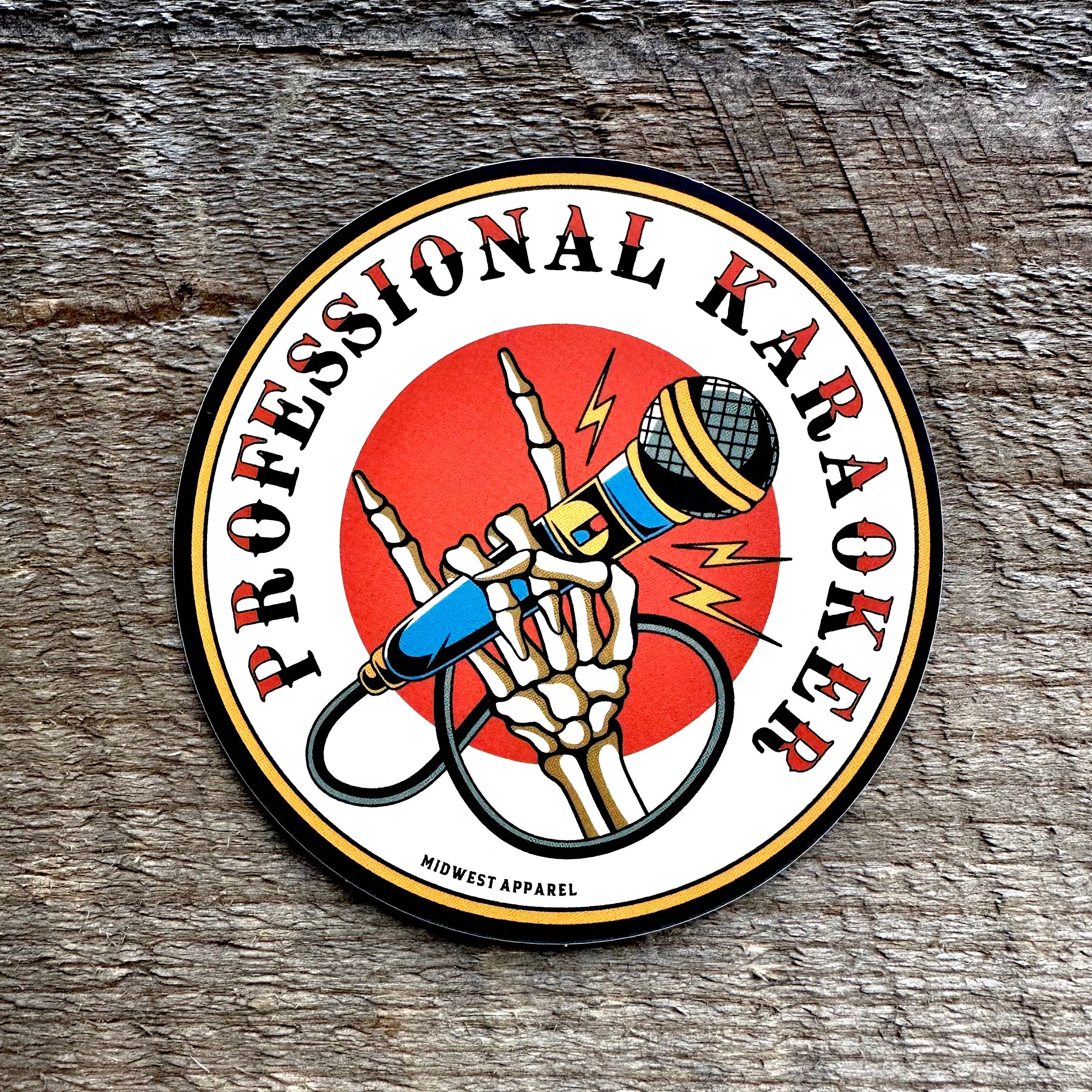 Midwest Apparel - Wholesale Sticker - Professional Karaoker Sticker2