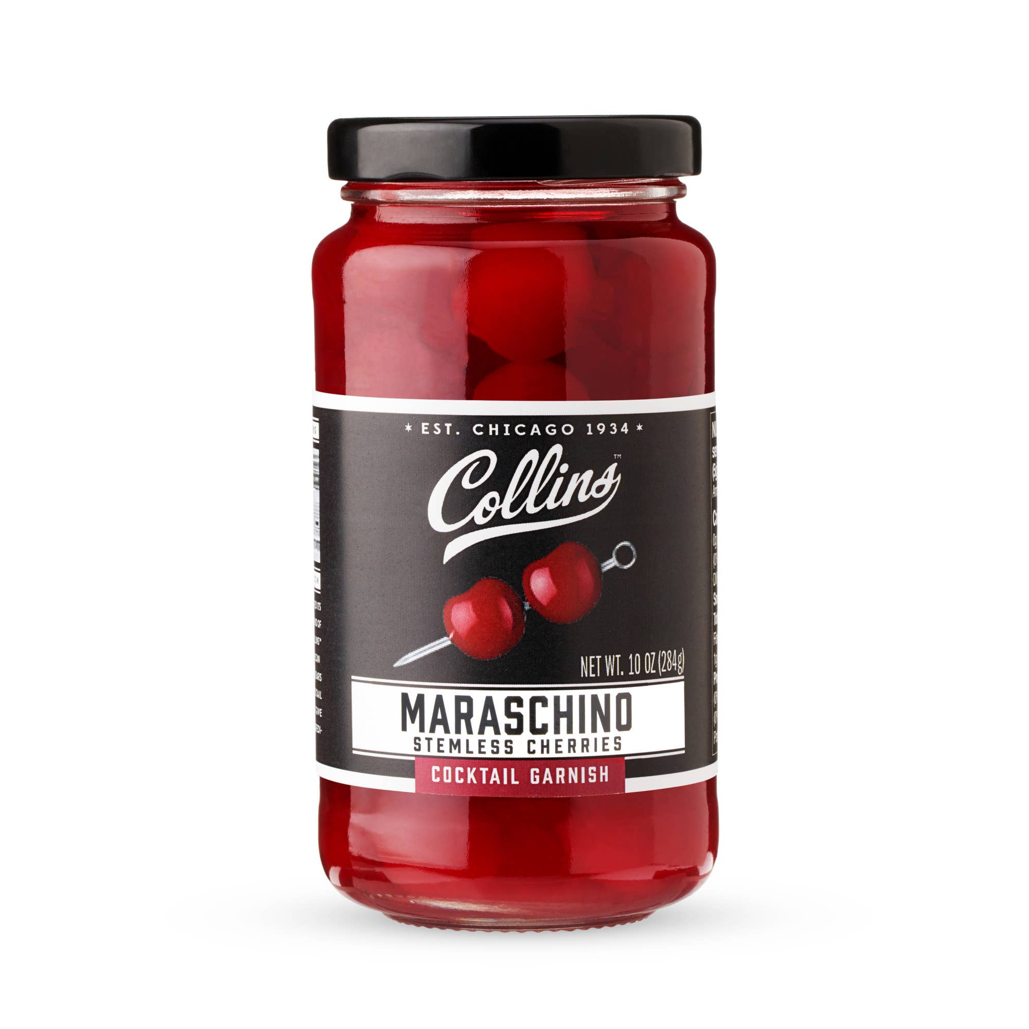 Collins - Wholesale Cocktail Mix/Syrup - Stemless Maraschino Cherries Cocktail Garnish 10 oz