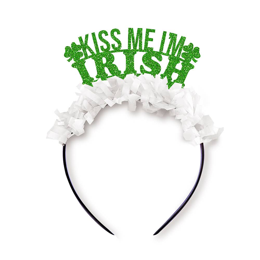 Festive Gal - Wholesale Party Hat/Crown - Kiss Me I'm Irish St. Patricks Day Party Headband Crown0
