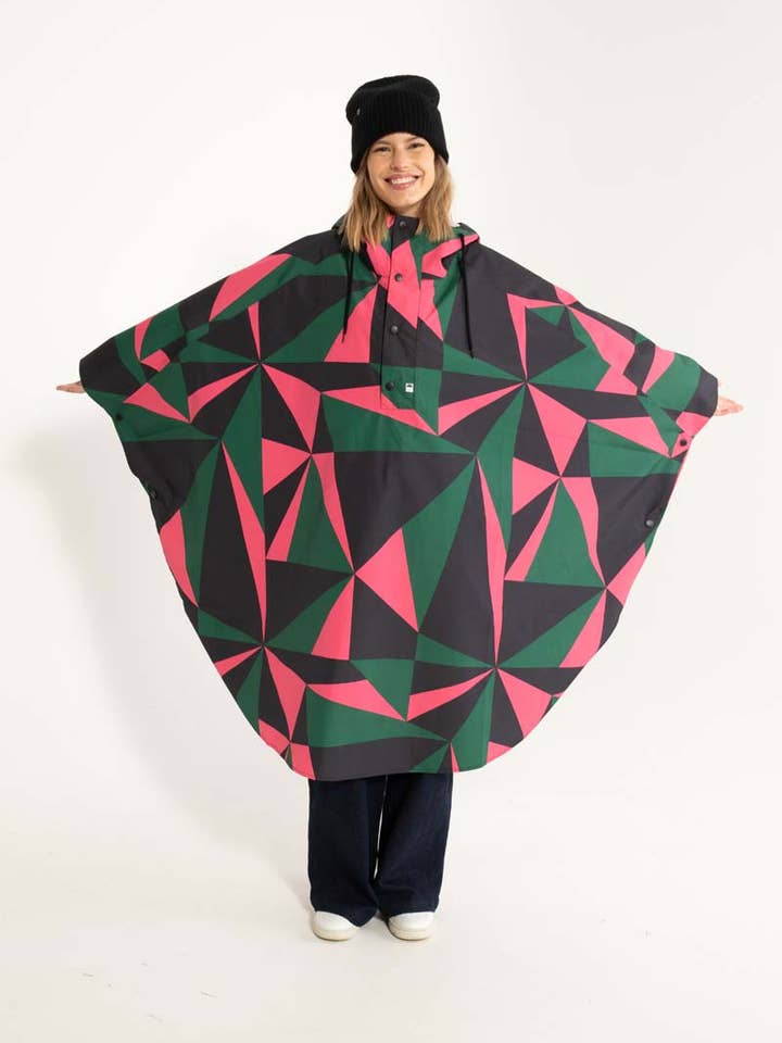 Danefae København – Engroshandel Regnjakke - Dame – Danebodil Rainponcho Black TRIANGULATE