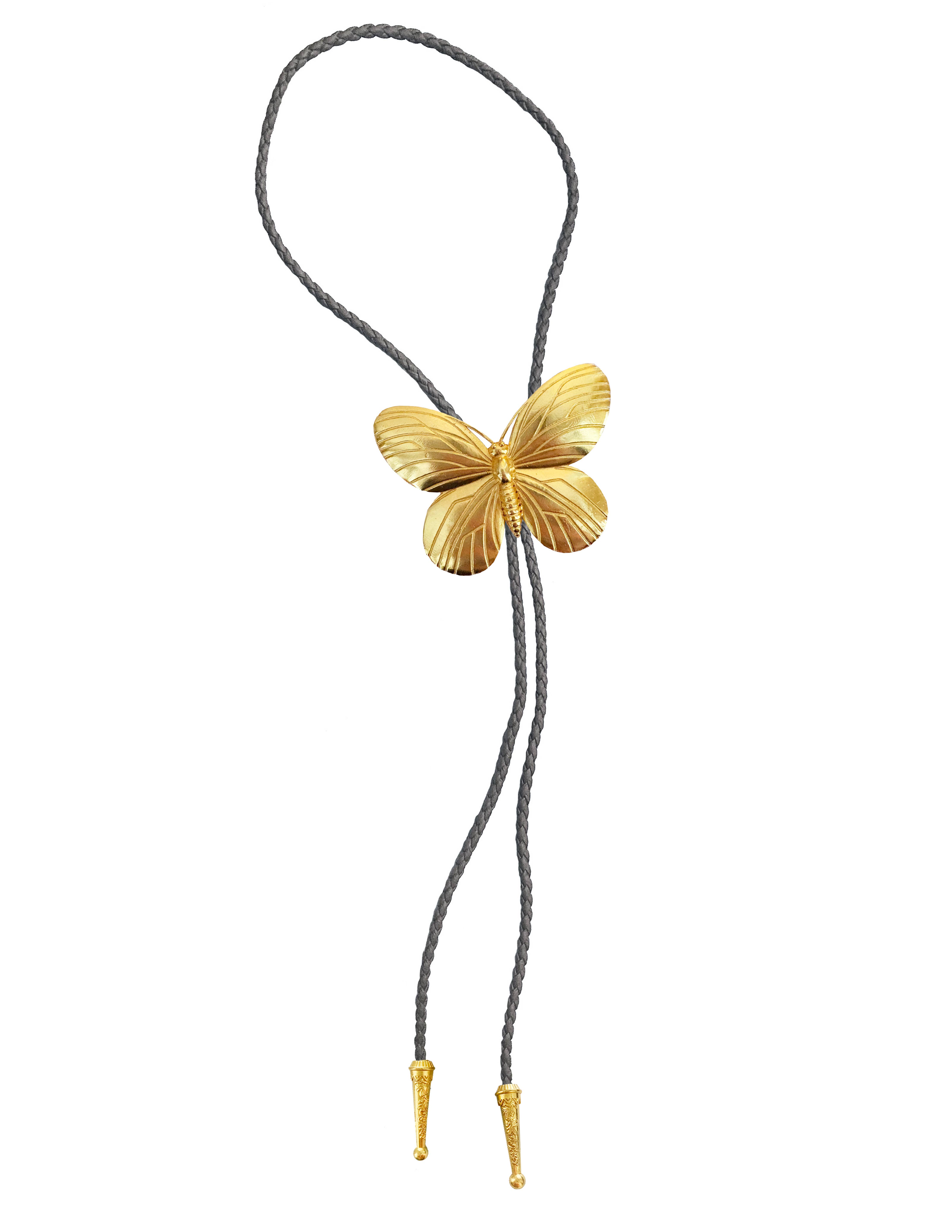 Daisy Del Sol – Großhandel Y- & Lasso-Halsketten – Goldener Schmetterling-Bolo-Tie6