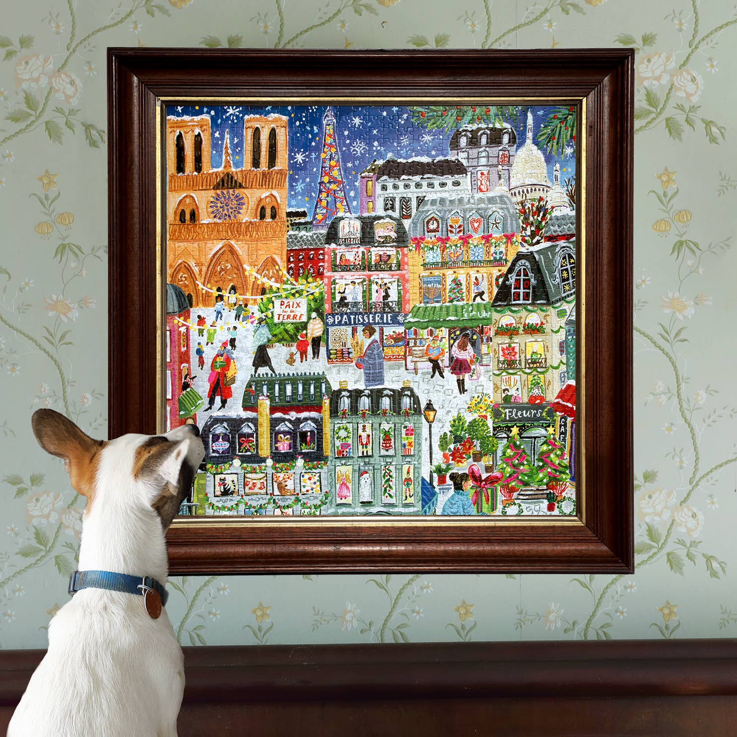 eeBoo - Vente Puzzle – adulte - Puzzle de 1000 pièces de Noël à Paris4