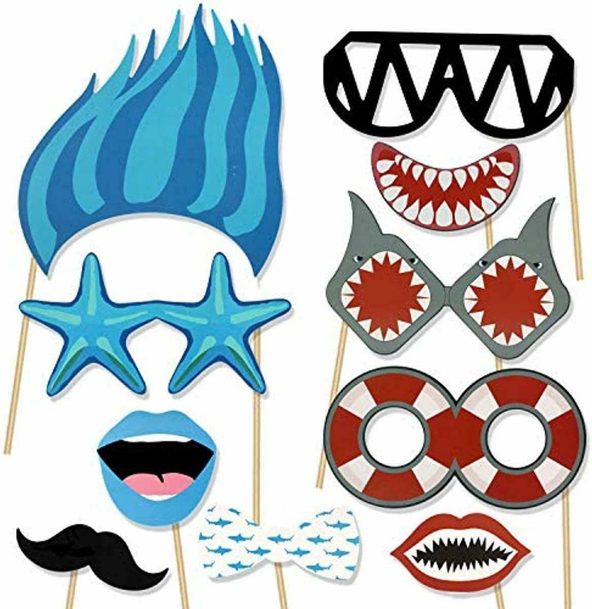 AZ Trading & Import (Toys, RC Toys & More) - Wholesale Party Sign/Banner - Photo Booth Prop Set (Shark Theme)1