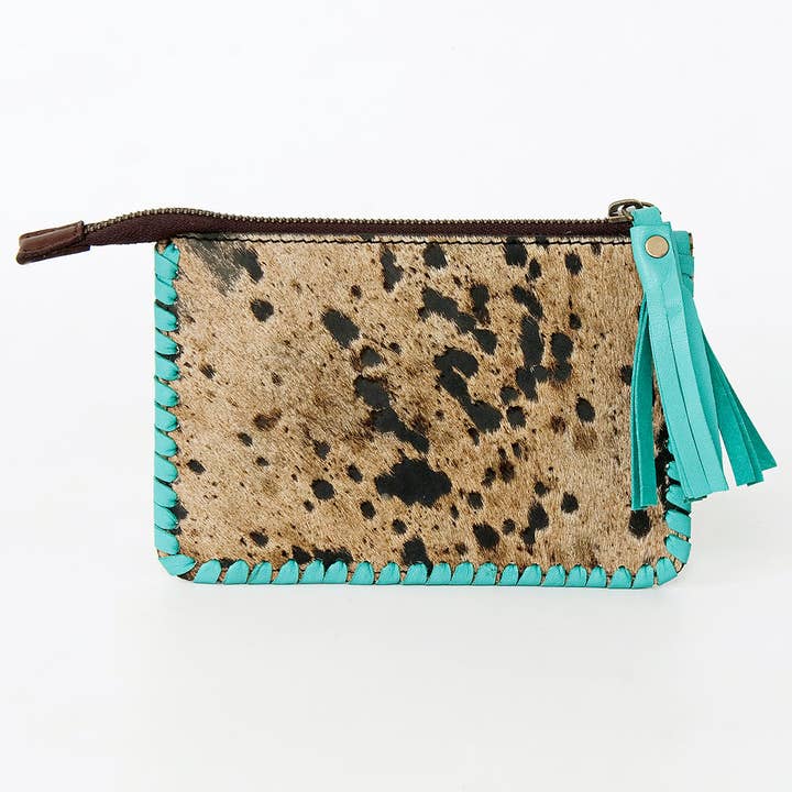 LS Western - Wholesale Coin Purse - Women's - ADBGD165 Coin Hair-On Genuine Western Leather Women Bag