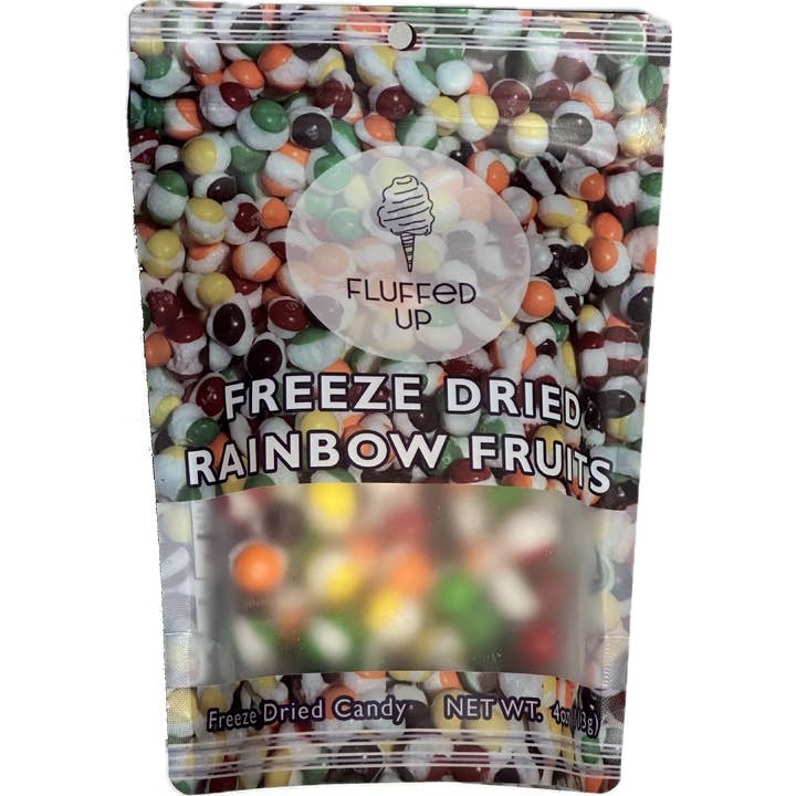 Freeze Dried Rainbow Fruits 4oz Large Bag (Skittles) for wholesale by Fluffed Up