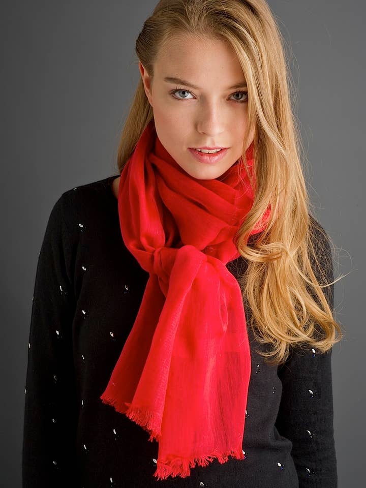 NADESAR SCARF - 85% COTTON / 15% SILK for wholesale by DIWALI PARIS