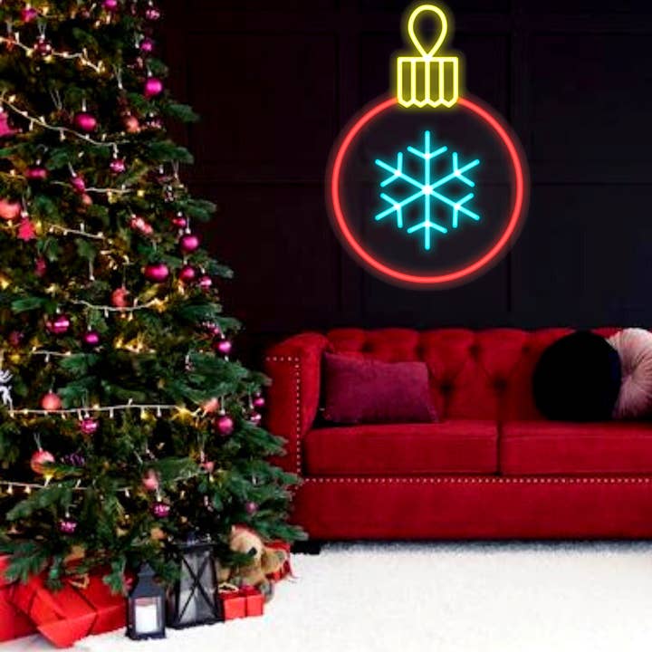 Glow Neon - Wholesale Neon sign - Christmas Bauble Neon Sign, Bauble Decor5