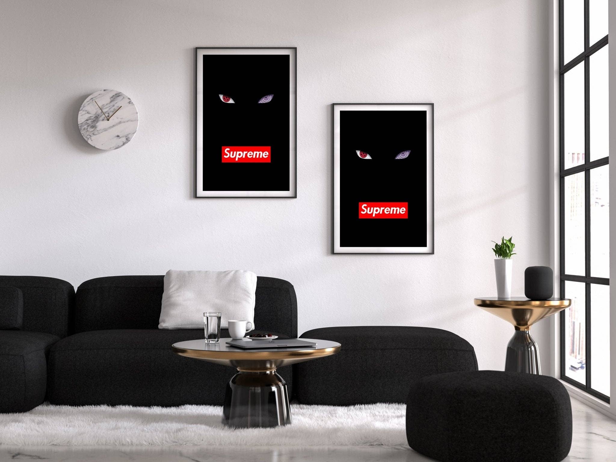 HYPED ART - Wholesale Art Print - Naruto x Supreme Wall Art1