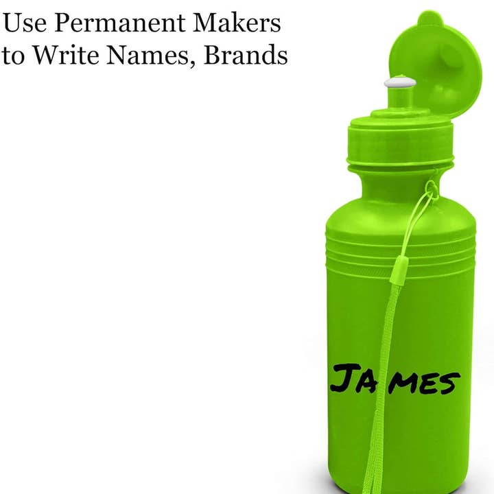 4E's Novelty - Vente Bouteilles d'eau - Bouteilles de sports nautiques en vrac pour enfants (paquet de 12), bouteille d'eau en plastique réutilisable de 18 oz, couleurs fluo, sans BPA, bouteilles d'eau Bike Kids de 4E's Novelty3