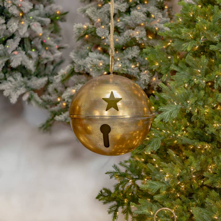 Zaer Ltd. International - Wholesale Christmas Decoration - Oversize Sleigh Bells with Star Cutouts - 5 Assorted9