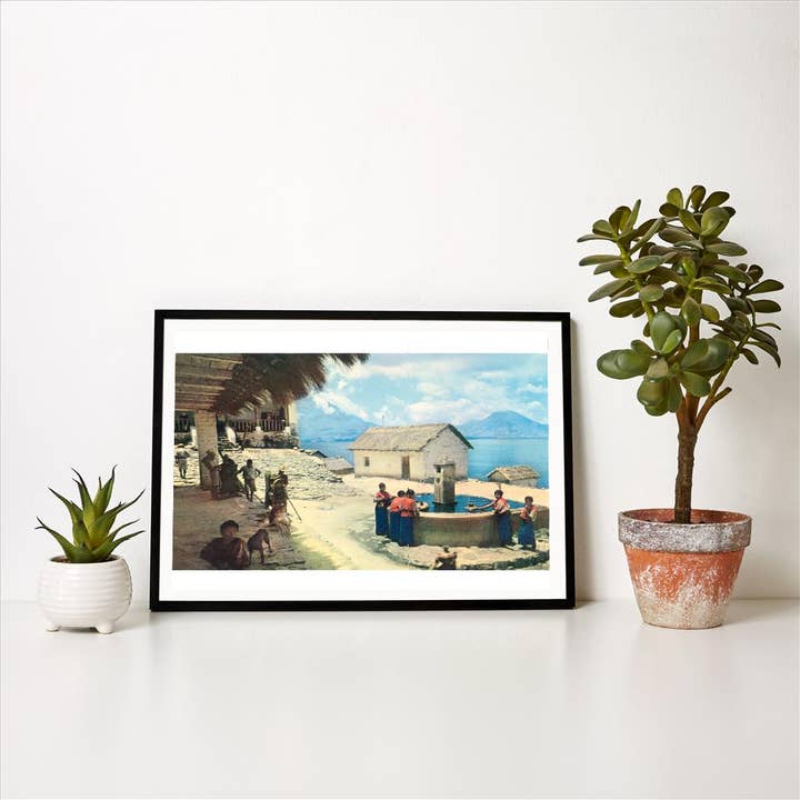 Found Image Press - Wholesale Art Print - Art Print MF-102 Fountain in Guatemalan Village1