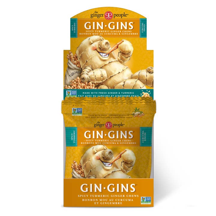 The Ginger People - Wholesale Hard Candy - GIN GINS Spicy Turmeric Ginger Candy (25.2 oz)