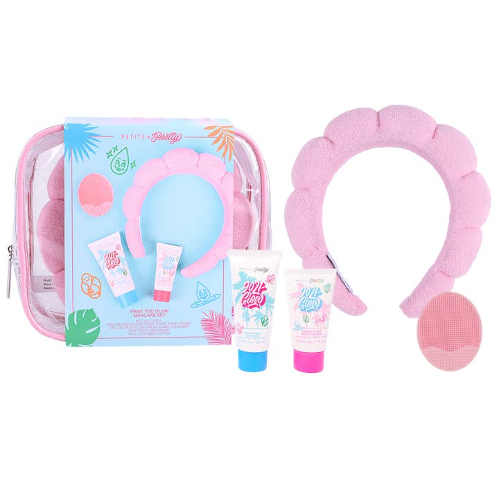 Petite 'n Pretty - Wholesale Facial Care Set/Kit - Away You Glow Complete Tween Travel Skincare Set