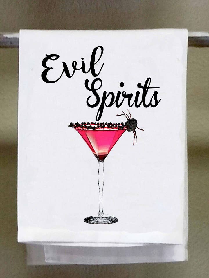 Dish Towel, Halloween, Evil Spirits for wholesale by Sassy Talkin