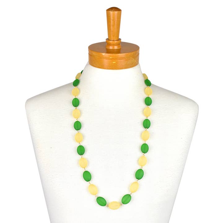 THSJ1251X: Jade: Colour Bead Necklace for wholesale by Taylor Hill Scarves & Co
