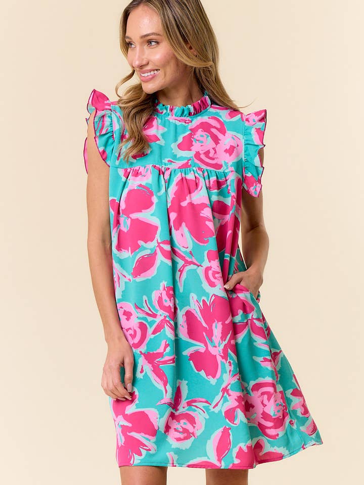 LMD5707-Lets Dance together vestido floral por atacado de lovely melody
