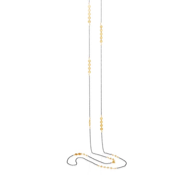 Coin charm Long Necklace for wholesale by Mabel Chong