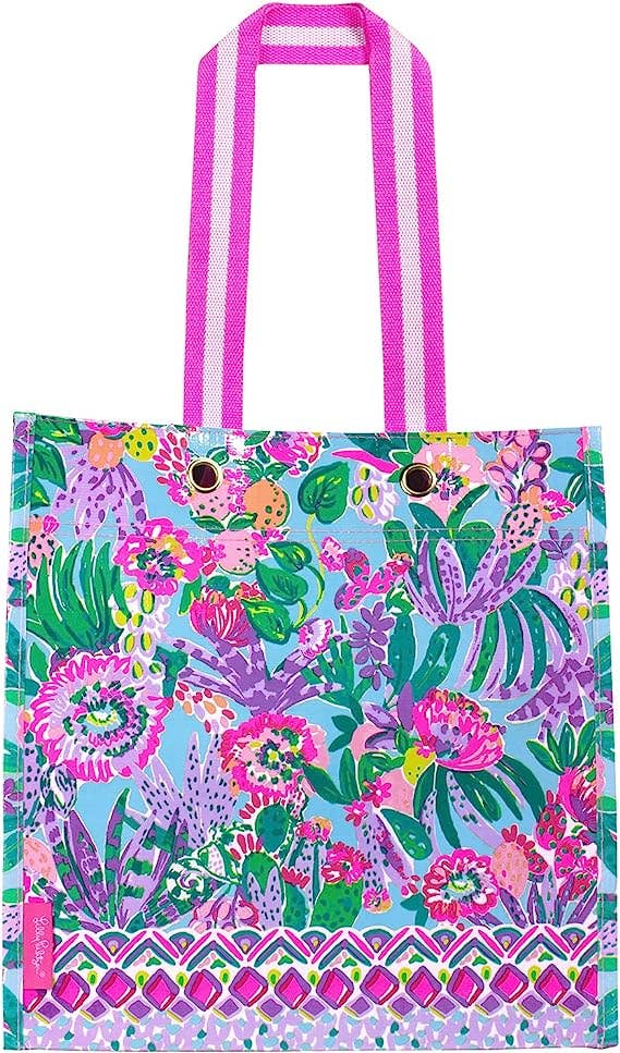Lilly Pulitzer by Lifeguard Press - Wholesale Grocery/Shopping Bag - Market Tote, Me and My Zesty3