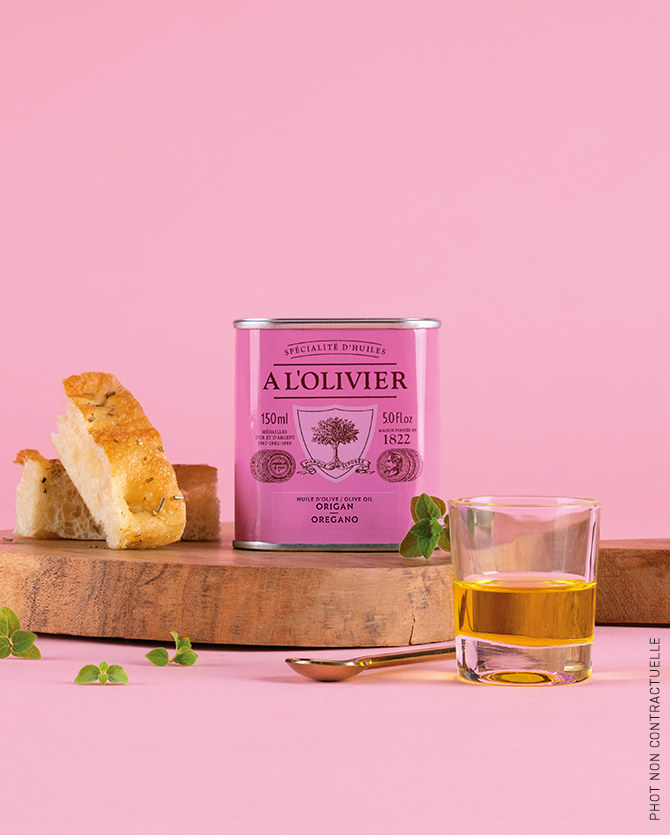 Gourmet Food Solutions, Inc. - Wholesale Olive Oil - Oregano Aromatic Olive Oil, A L'Olivier 150ml tin1