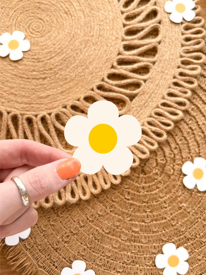 Adhesivo de vinilo impermeable Retro Daisy para venta al por mayor de Koll Designs