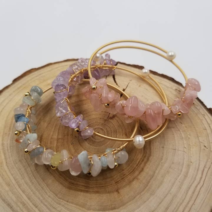 CHAKRA JEWELRY - Wholesale Beaded Bracelet - Natural Crystal Elasticity Samsara Bracelets