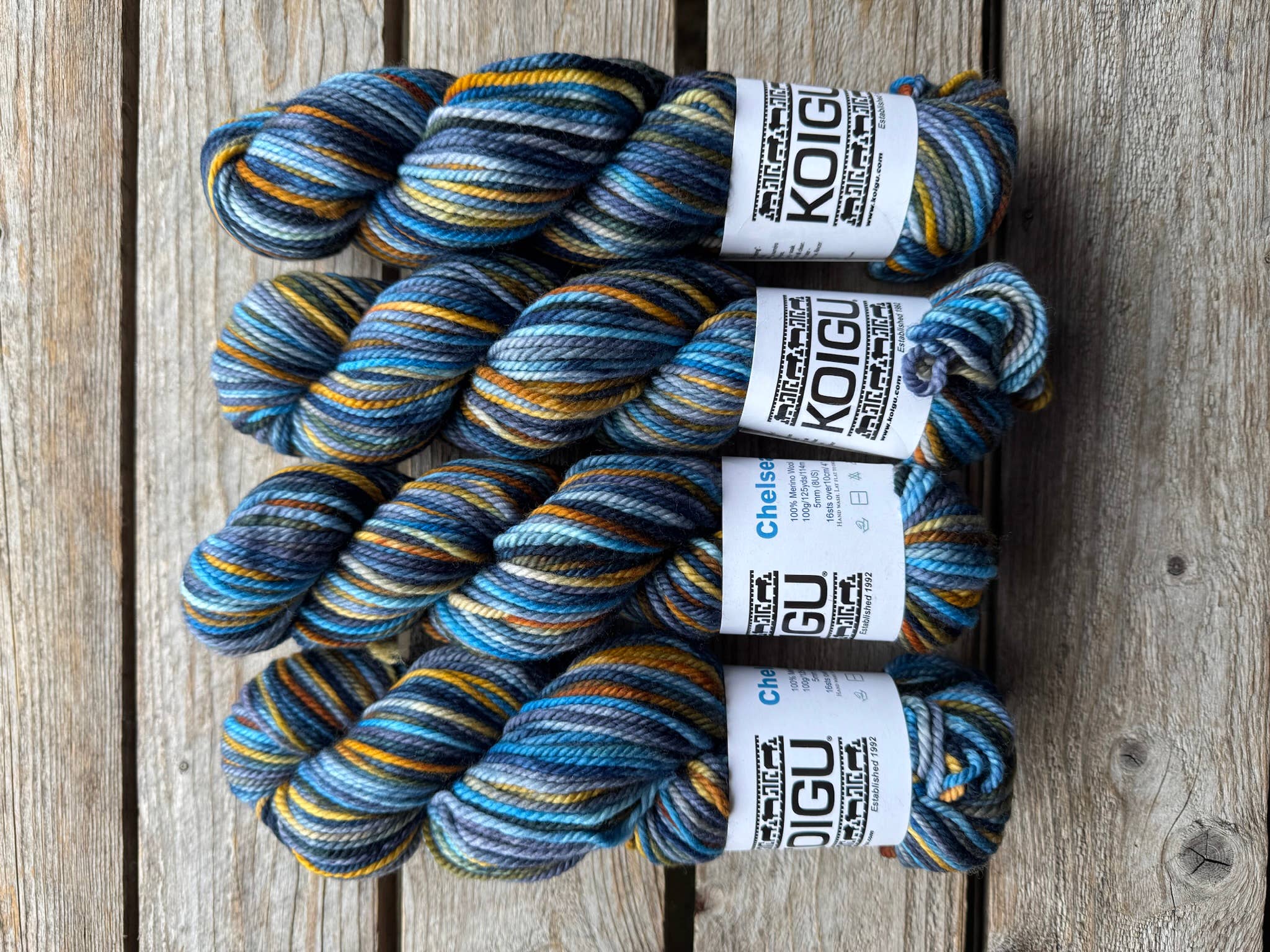 Koigu Wool Designs - Wholesale Yarn - Chelsea Aran Merino Yarn -group B10