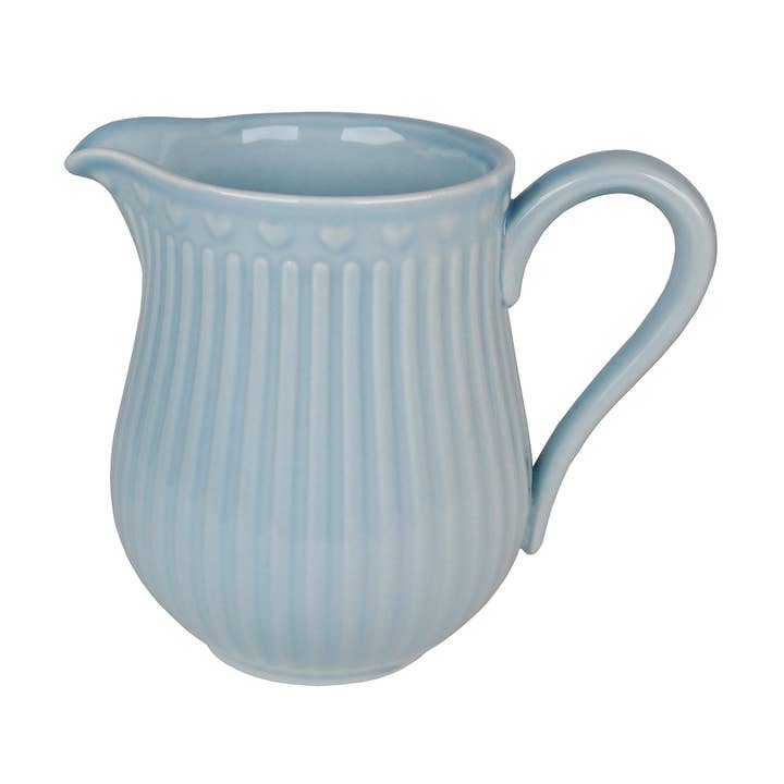 Isabelle Rose - Wholesale Jug - Porcelain milk pot LOVE in pastel blue color0