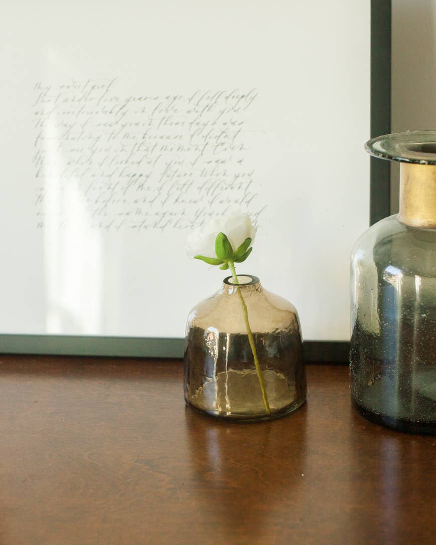 Creative Women - Vente Vases - Vase à bouton en verre soufflé martelé Bella11