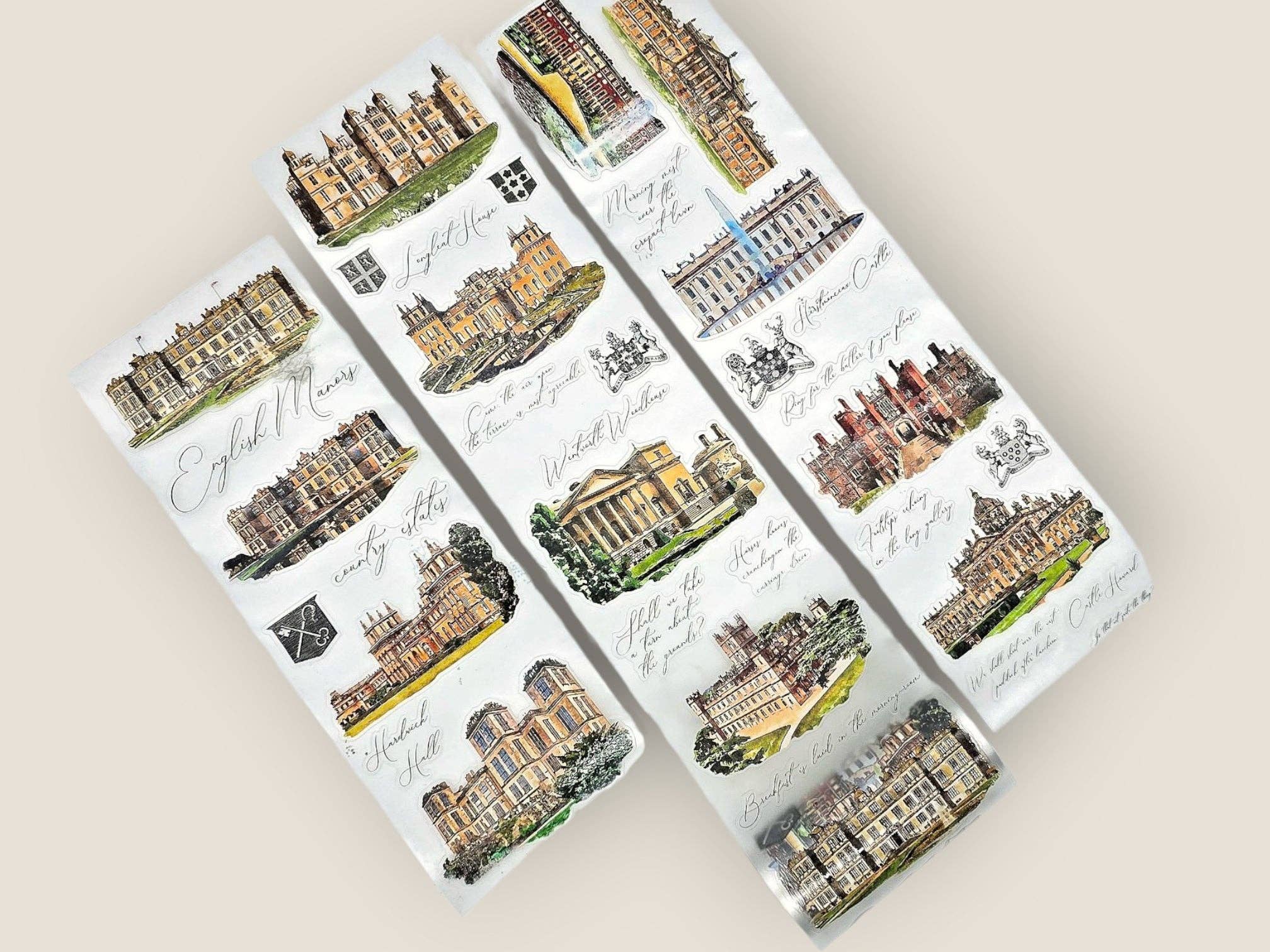 CoraCreaCrafts - Wholesale Washi Tape - English Estates Transparent Tape (XL)1